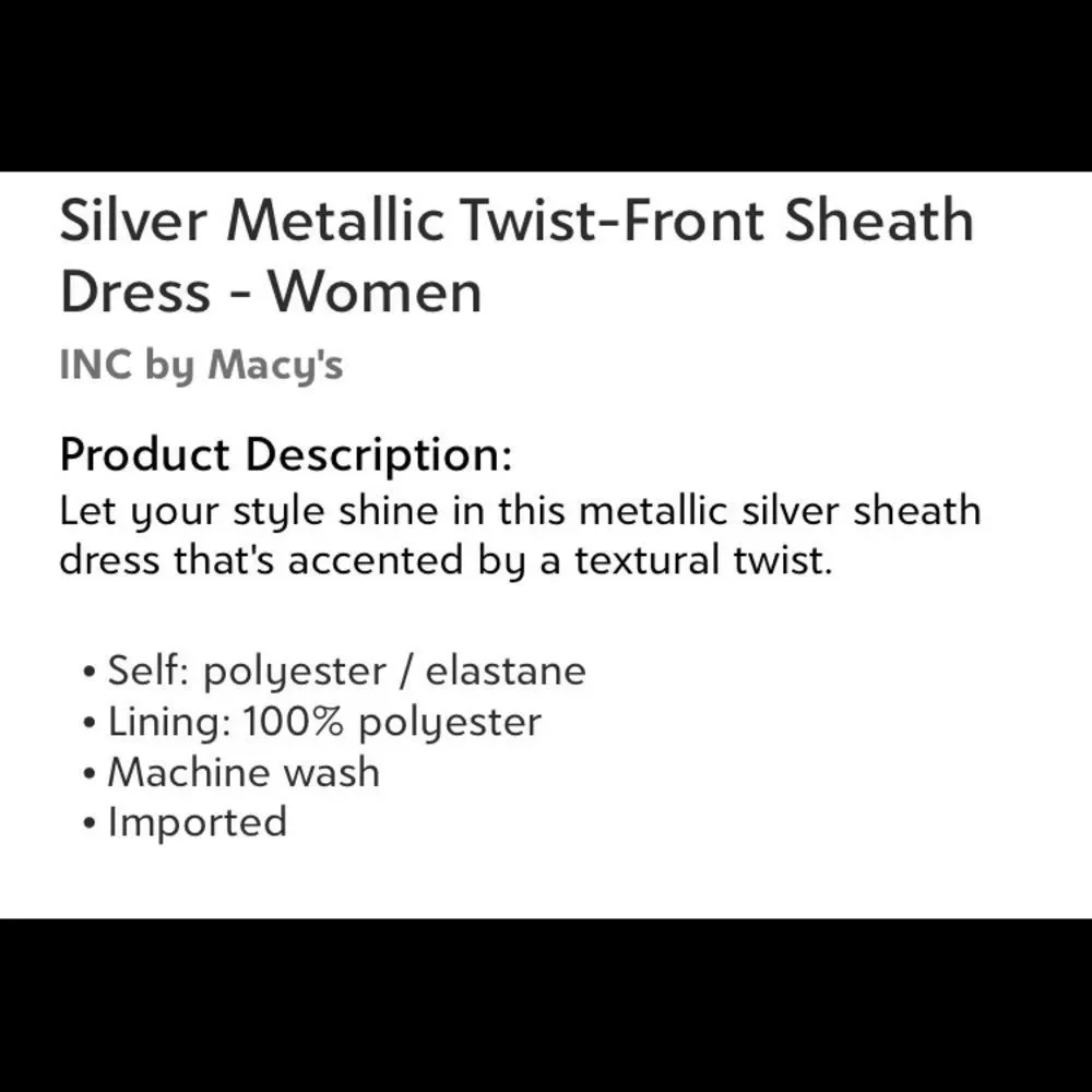 #19 Silver Sheath dress - Picture 3 of 4